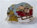 Disney Trading Pins 160874     Uncas - Dug, Carl, Russell, Puppies - UP Winter Sleigh - Pixar - Dug Days