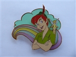 Disney Trading Pin 161096     Pink a la Mode - Peter Pan and Tinker Bell - Land, Sea and Air - Stained Glass