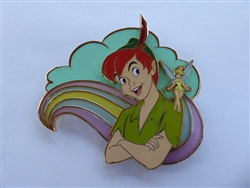 Disney Trading Pin 161096     Pink a la Mode - Peter Pan and Tinker Bell - Land, Sea and Air - Stained Glass
