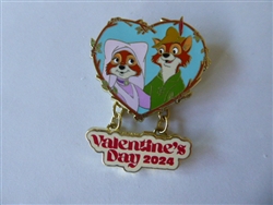 Disney Trading Pin 161125     Robin Hood and Maid Marian - Valentine's Day - 2024