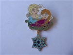 Disney Trading Pin 161223     Japan - Anna and Elsa - Frozen - Snowflake Dangle