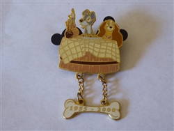 Disney Trading Pins 1614 DLR - Lady and the Tramp (Dangle)