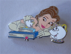 Disney Trading Pin 162064     DLP - Belle with Mrs. Potts and Chip - Beauty and the Beast