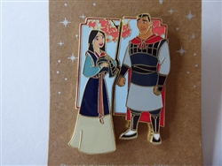 Disney Trading Pins 162250    Mulan and Li Shang - Valentine's Day - Set
