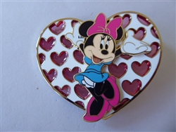 Disney Trading Pin 162365     DSSH - Minnie Mouse - Valentine Heart - Stained Glass