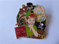 Disney Trading Pin 162490     Japan - Peter Pan - Since 1953 - Map, Treasure Chest, Teddy Bear