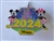Disney Trading Pin 162935     DLP - Mickey and Minnie Mouse - 2024 - Castle - Date