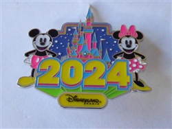 Disney Trading Pin 162935     DLP - Mickey and Minnie Mouse - 2024 - Castle - Date