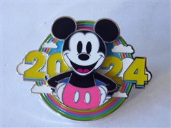 Disney Trading Pin 163149     DLP - Mickey Mouse - 2024 - Rainbow Clouds - Date