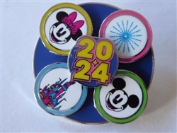 Disney Trading Pin 163150     DLP - Mickey and Minnie Mouse - 2024 - Spinner - Date
