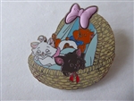 Disney Trading Pin 163543     Uncas - Toulouse, Berlioz, Marie sleeping in a basket - Pink bow - Aristocats