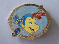 Disney Trading Pin 163749     PALM - Flounder and Sebastian - Little Mermaid Iconic - Jumbo