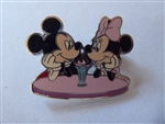 Disney Trading Pin 163910     Loungefly - Mickey and Minnie Drinking A Milkshake - Date Night - Mystery