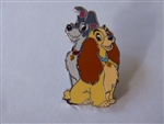 Disney Trading Pin 164018     PALM - Lady and the Tramp - Sitting - Core Line