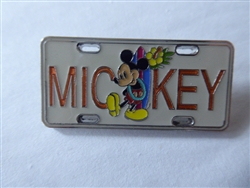 Disney Trading Pin 164103    Mickey License Plate - Surfboard, Lei, Flower