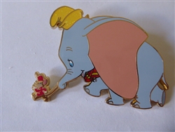 Disney Trading Pin  164762     PALM - Dumbo and Timothy Q Mouse - Holding Tail