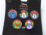 Disney Trading Pins 164763     Stitch, Mickey, Minnie, Kermit, Ursula - Rainbow - Booster