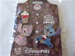 Disney Trading Pin 164828     Stitch and Angel - Mickey Ice Cream Set - May - Stitch Attacks Snacks