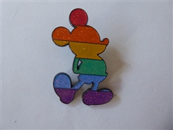 Disney Trading Pin 165072     Mickey - Pride Collection - Silhouette - Standing - Rainbow - Glitter