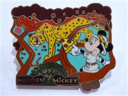 Disney Trading Pin 16606 WDW - AK Pin Trading Porch - Hidden Mickeys #3 (Minnie Mouse)