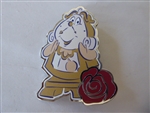 Disney Trading Pin 167582     DLP - Cogsworth - Rose - Beauty and the Beast