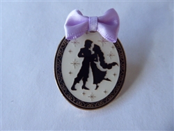 Disney Trading Pin 168078     Loungefly - Rapunzel and Flynn - Silhouette Framed Portrait - Lilac Cloth Bow - Tangled