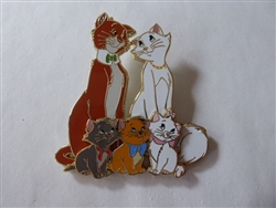 Disney Trading Pin 168203     PALM - Thomas O'Malley, Duchess, Marie, Toulouse, Berlioz - Cluster Series - Aristocats - Jumbo