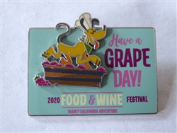 Disney Trading Pin 168227     DCA - Pluto - Have a Grape Day - EPCOT Food and Wine Festival 2020