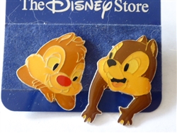 Disney Trading Pin  1683 JDS - Chip & Dale - Hanging Out - 2 Pin Set