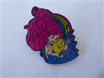 Disney Trading Pins 169472     Loungefly - Ariel and Flounder - Glitter - Glow Under Black Light - Little Mermaid