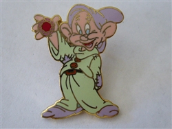 Disney Trading Pin 1704 Dopey with Red Jewel