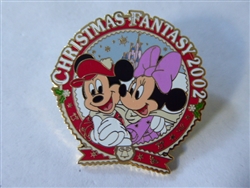 Disney Trading Pin 17138 TDL - Christmas Fantasy 2002 (Mickey & Minnie)