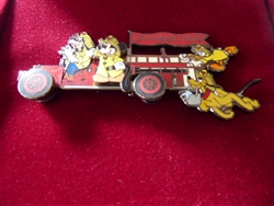 Disney Trading Pin 1767 Disneyland 2000 Fire Engine - FAB 4