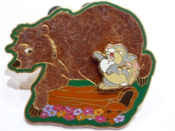 Disney Trading Pins 17752 DLR - California History Series #10 (The Grizzly) 3D/Flocked
