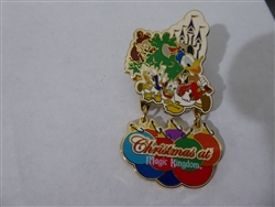 Disney Trading Pin  17941 WDW - Christmas 2002 at the Magic Kingdom Dangle (Donald and nephews)