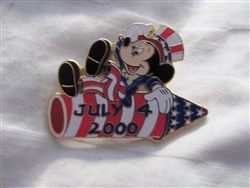 Disney Trading Pin 1861 WDW - Mickey Mouse on July 4, 2000 Rocket