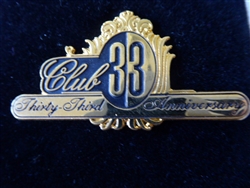 Disney Trading Pins 1874 Disneyland Club 33 anniversary 33 years
