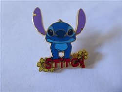 Disney Trading Pin  19915 JDS - Lilo & Stitch Name Pins (Stitch with Flowers)