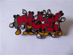 Disney Trading Pin 21573 DLR - Character Name Parts Series (Mickey) black prototype