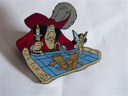 Disney Trading Pin  2179 DLR - Memorable Moments - Tinker Bell & Captain Hook Black Production Sample