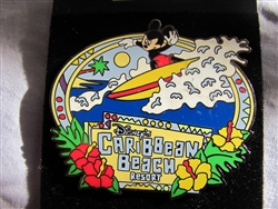 Disney Trading Pin 22017: WDW - Caribbean Beach Resort (Mickey Surfing)