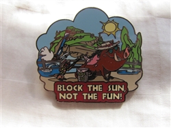 Disney Trading Pin 22560: Wild about Safety - Block the Sun, Not the Fun