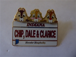 Disney Trading Pins 22571     JDS - Chip, Dale, Clarice - Indiana - Disney Across America