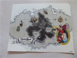 Disney Trading Pin 23057 DLR - Neverland Map Set