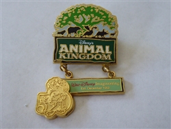 Disney Trading Pin 23143 WDI - 50th Anniversary - Animal Kingdom (Gold Dangle)