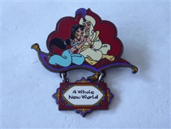 Disney Trading Pin 2329 DL Princess Dangle Series -- Jasmine & Aladdin