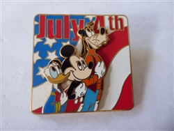 Disney Trading Pin 23146 DLR - July 4th 2003 (Mickey, Donald, and Goofy) 3D