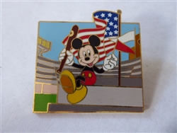 Disney Trading Pins 23464 DLR - Mickey Baseball (Red Banner)