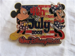 Disney Trading Pin 23521: WDW Cast - 4th of July 2003 (Walt Disney World/Mickey & Minnie)