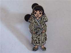 Disney Trading Pin  23528 DL It's a Small World Japan Girl from Boxed Set